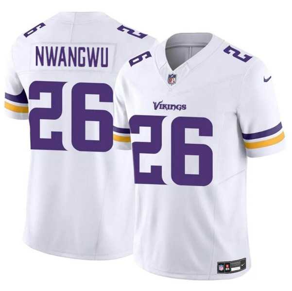 Men & Women & Youth Minnesota Vikings #26 Kene Nwangwu White 2023 F.U.S.E. Vapor Untouchable Limited Stitched Jersey->minnesota vikings->NFL Jersey
